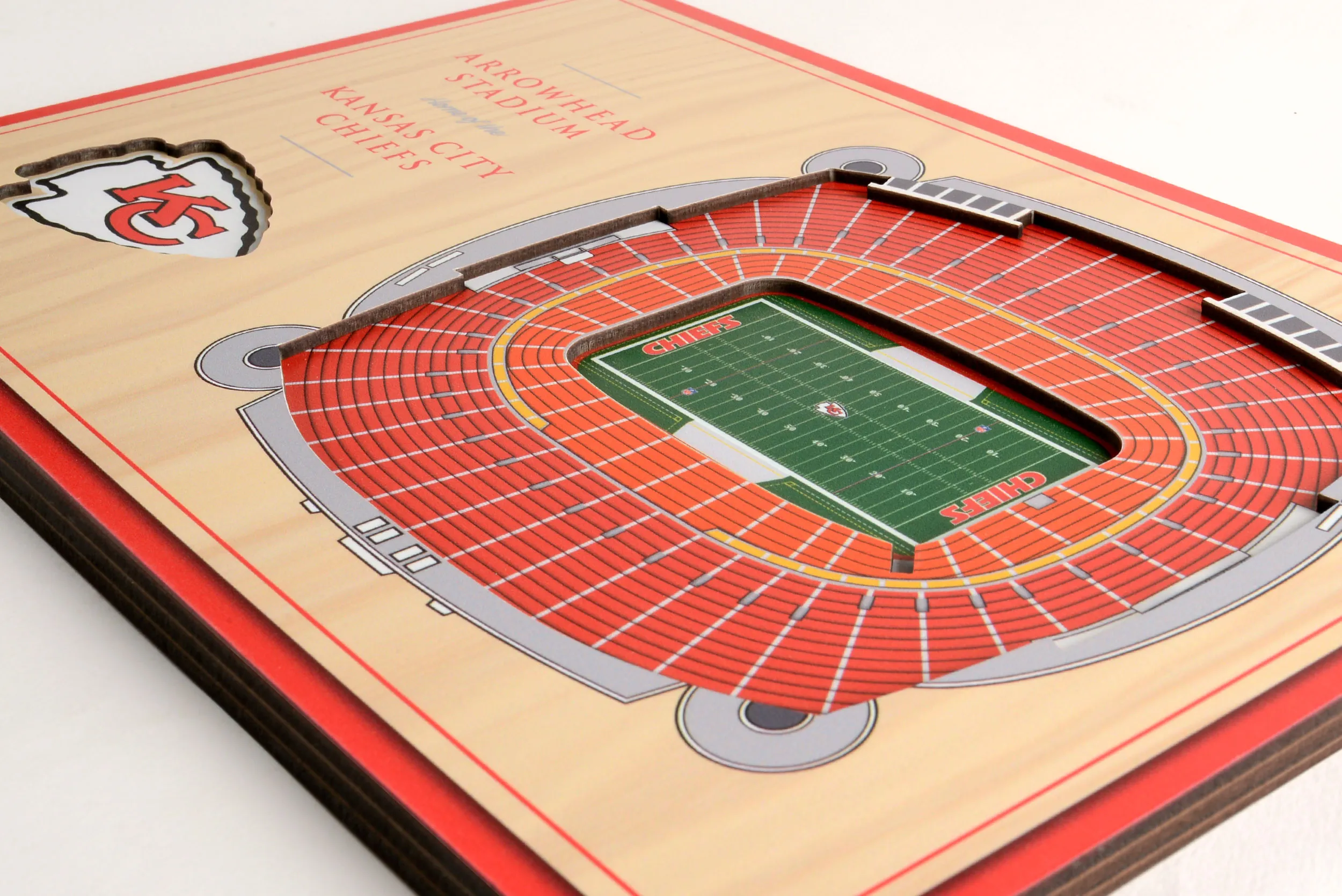 Kansas City Chiefs NFL YouTheFan! 3D Stadium View Desktop Schild