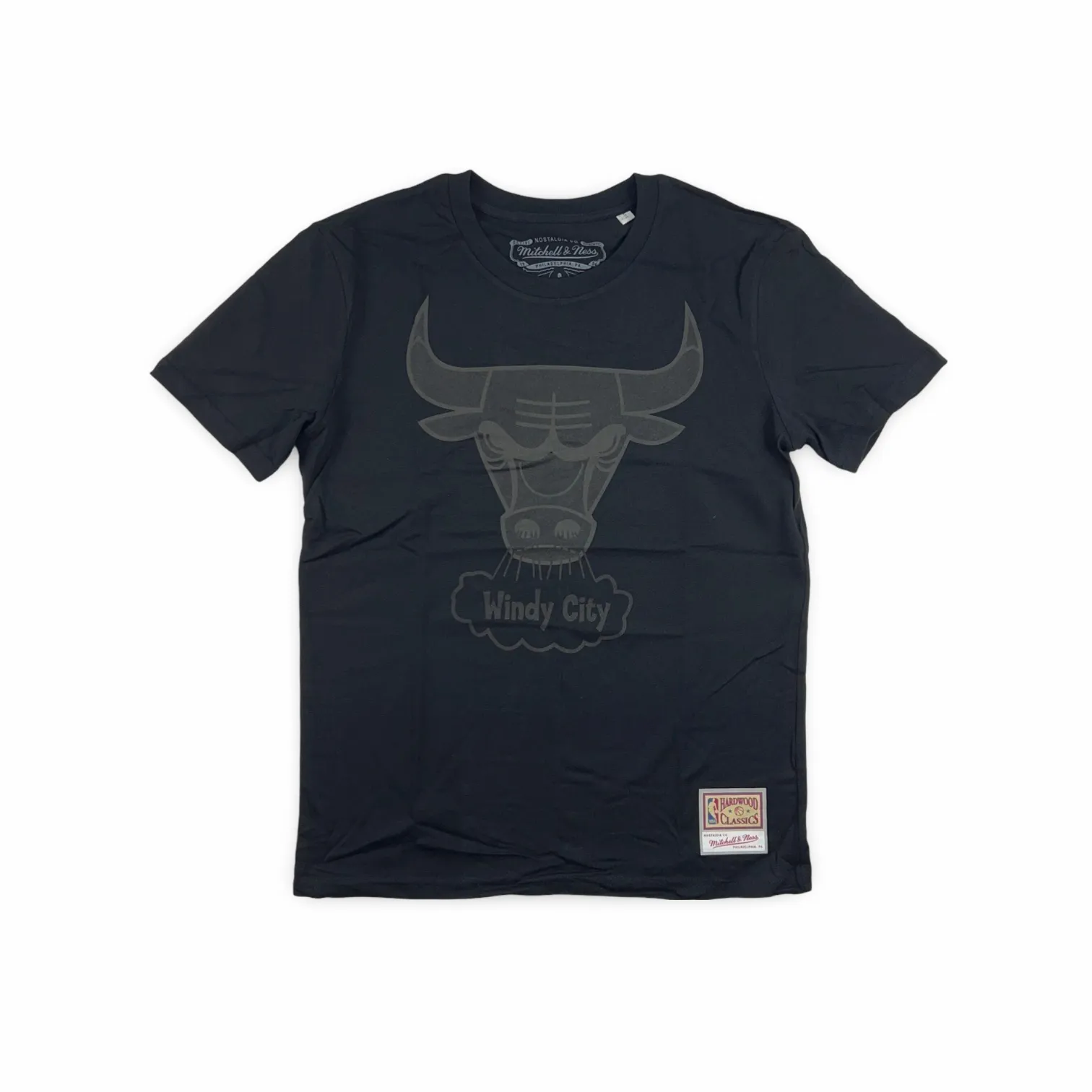 Chicago Bulls NBA Mitchell & Ness Black Tonal Print T-Shirt Chicago Bulls NBA Mitchell & Ness Black Tonal Print T-Shirt