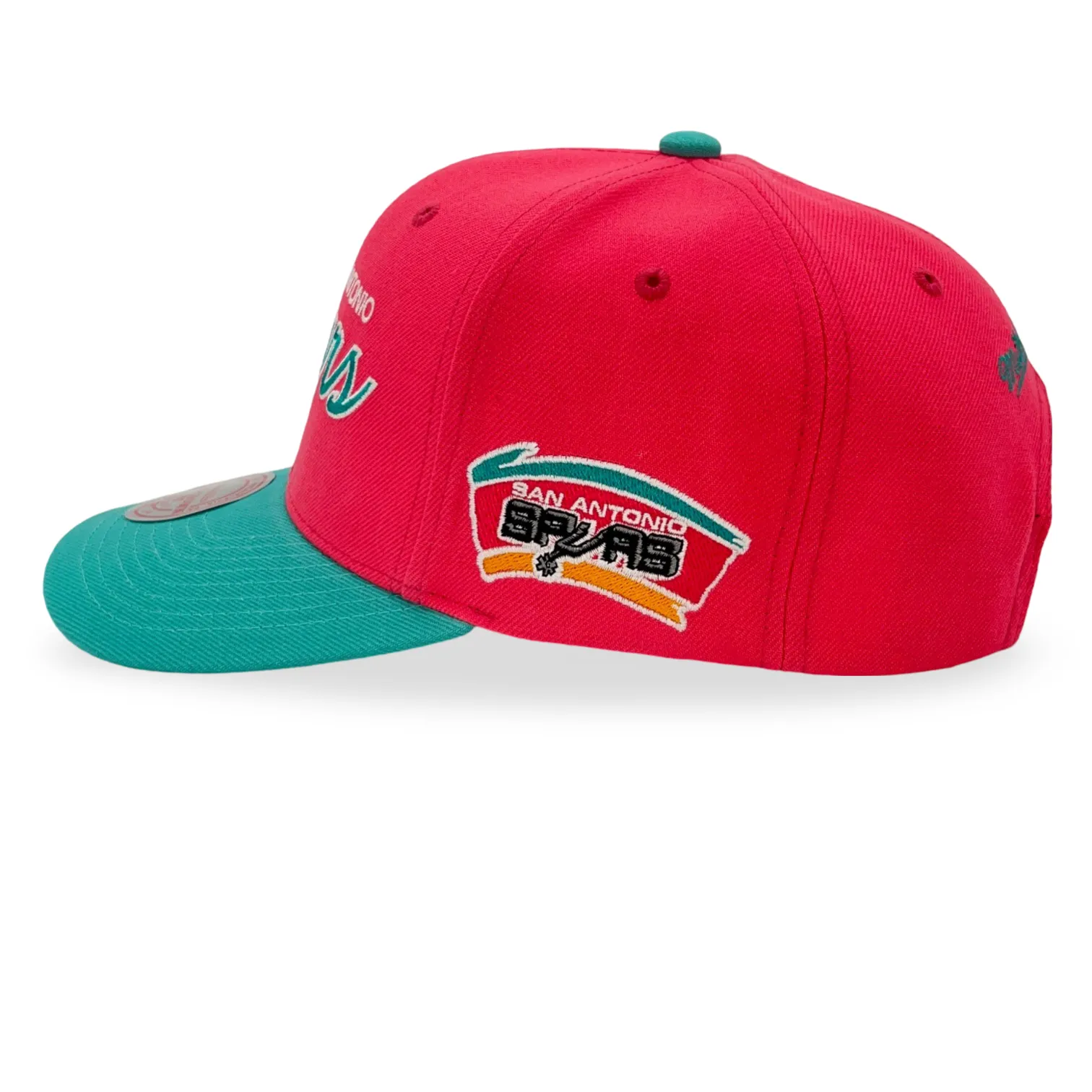 San Antonio Spurs NBA Mitchell & Ness Team Script 2.0 Pro Snapback HWC