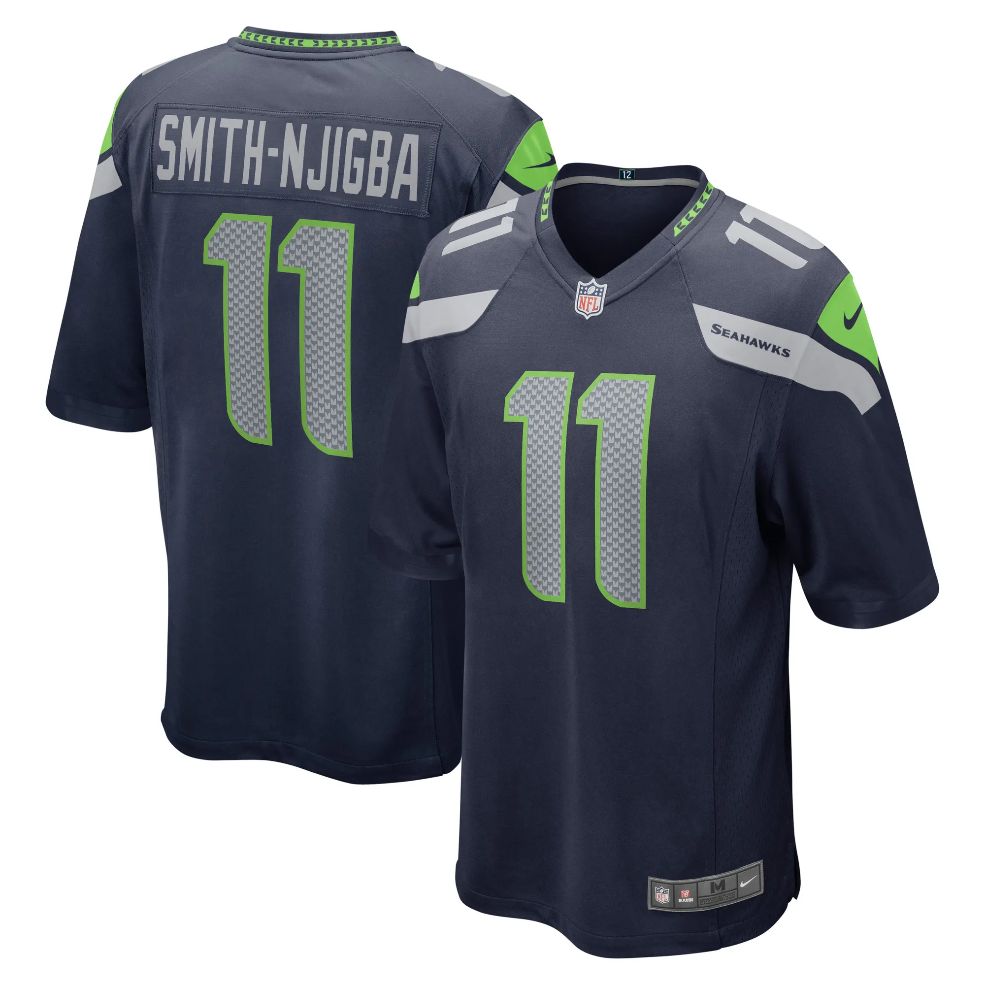 Jaxon Smith-Njigba #11 Seattle Seahawks NFL Football Nike Home Game Trikot Navy