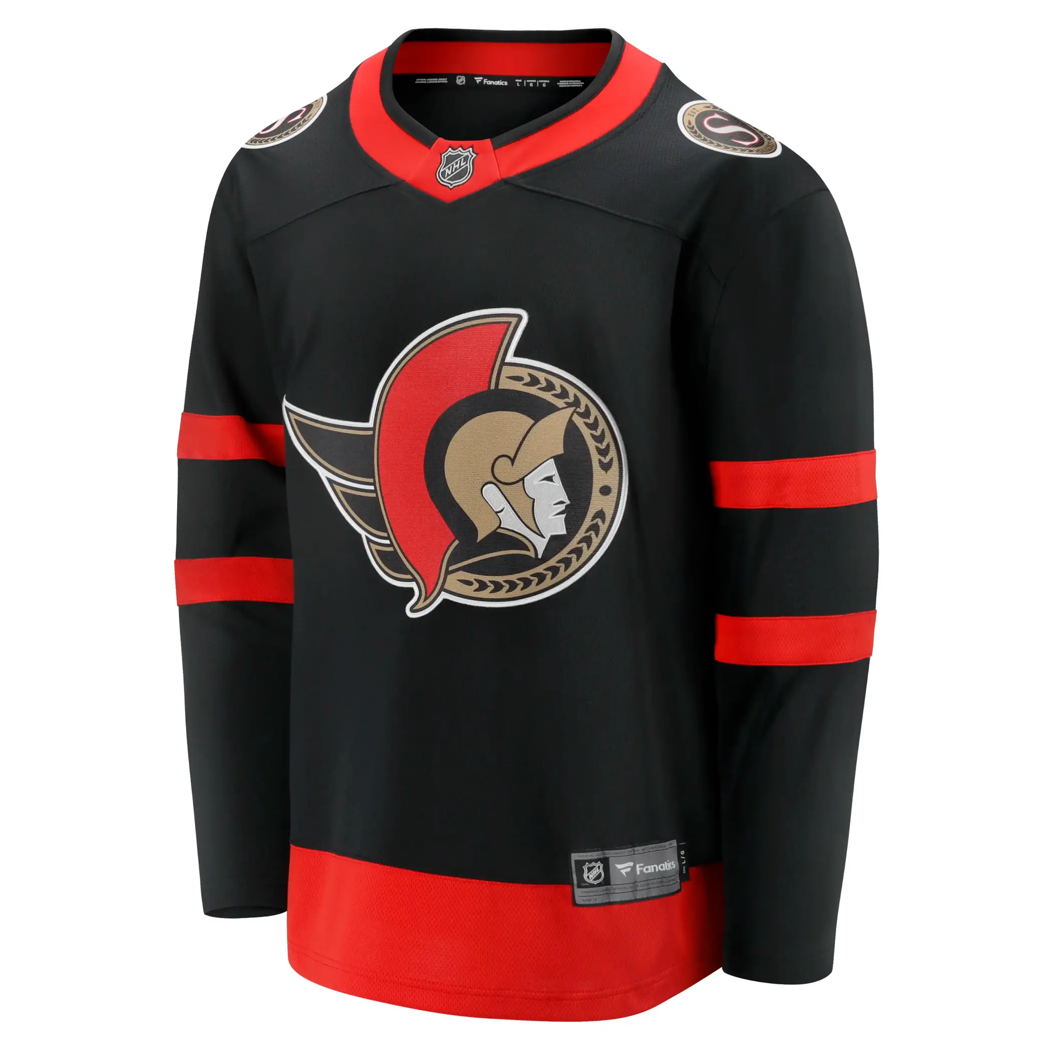 Ottawa Senators NHL Eishockey Fanatics Breakaway Trikot Home Schwarz