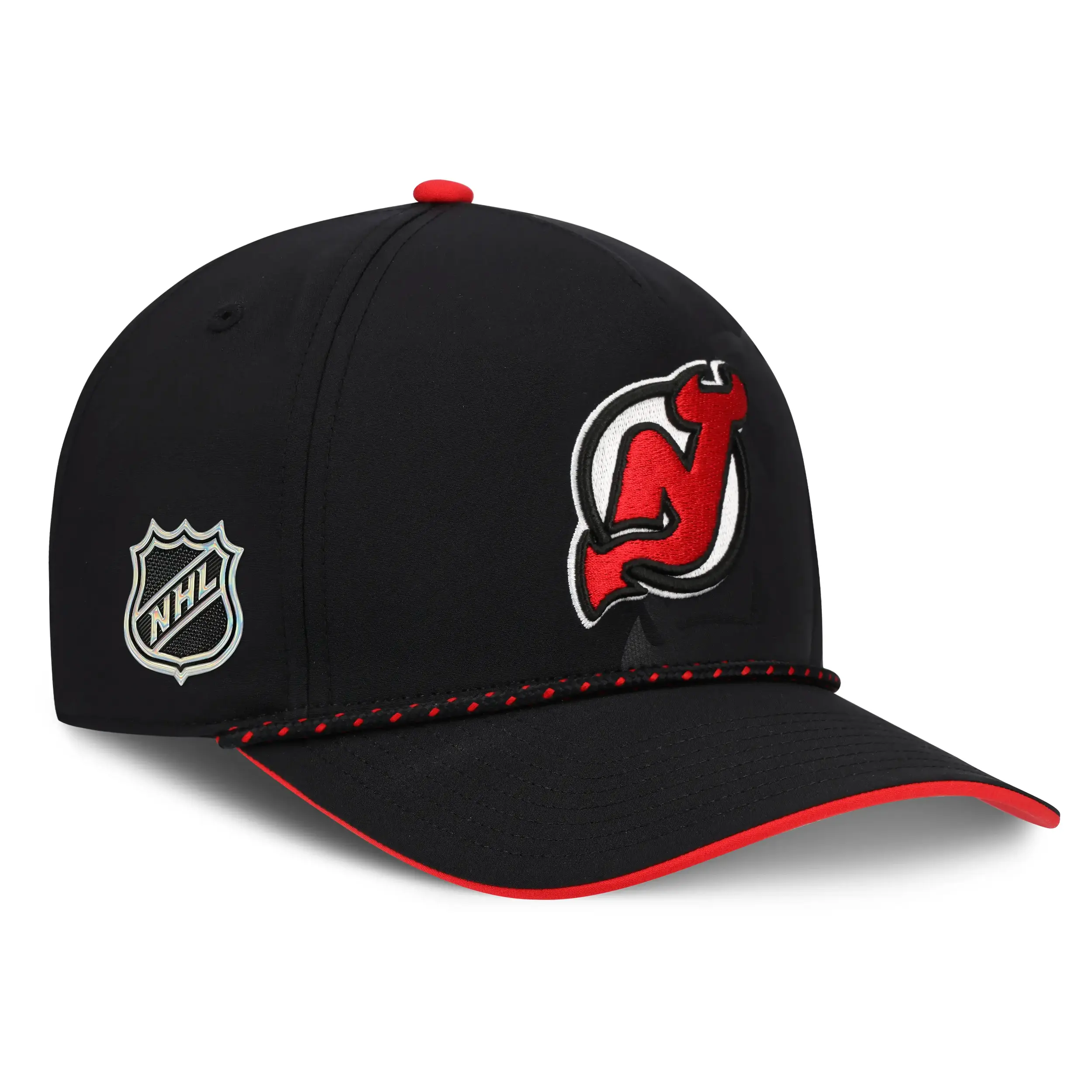 New Jersey Devils NHL Fanatics Draft 2026 Snapback Schwarz / Rot