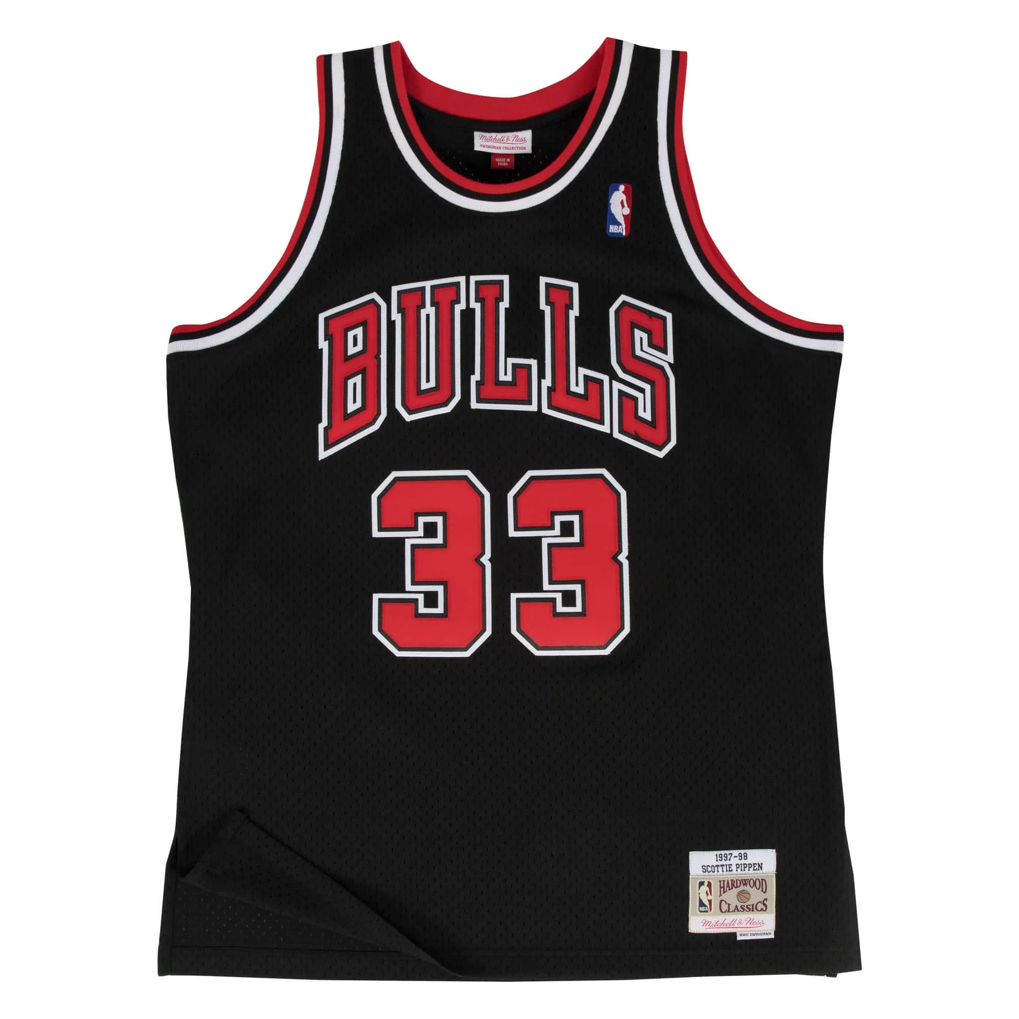 Scottie Pippen #33 Chicago Bulls 97-98 NBA Mitchell & Ness Swingman Trikot Schwarz Scottie Pippen #33 Chicago Bulls 97-98 NBA Mitchell & Ness Swingman Trikot Schwarz