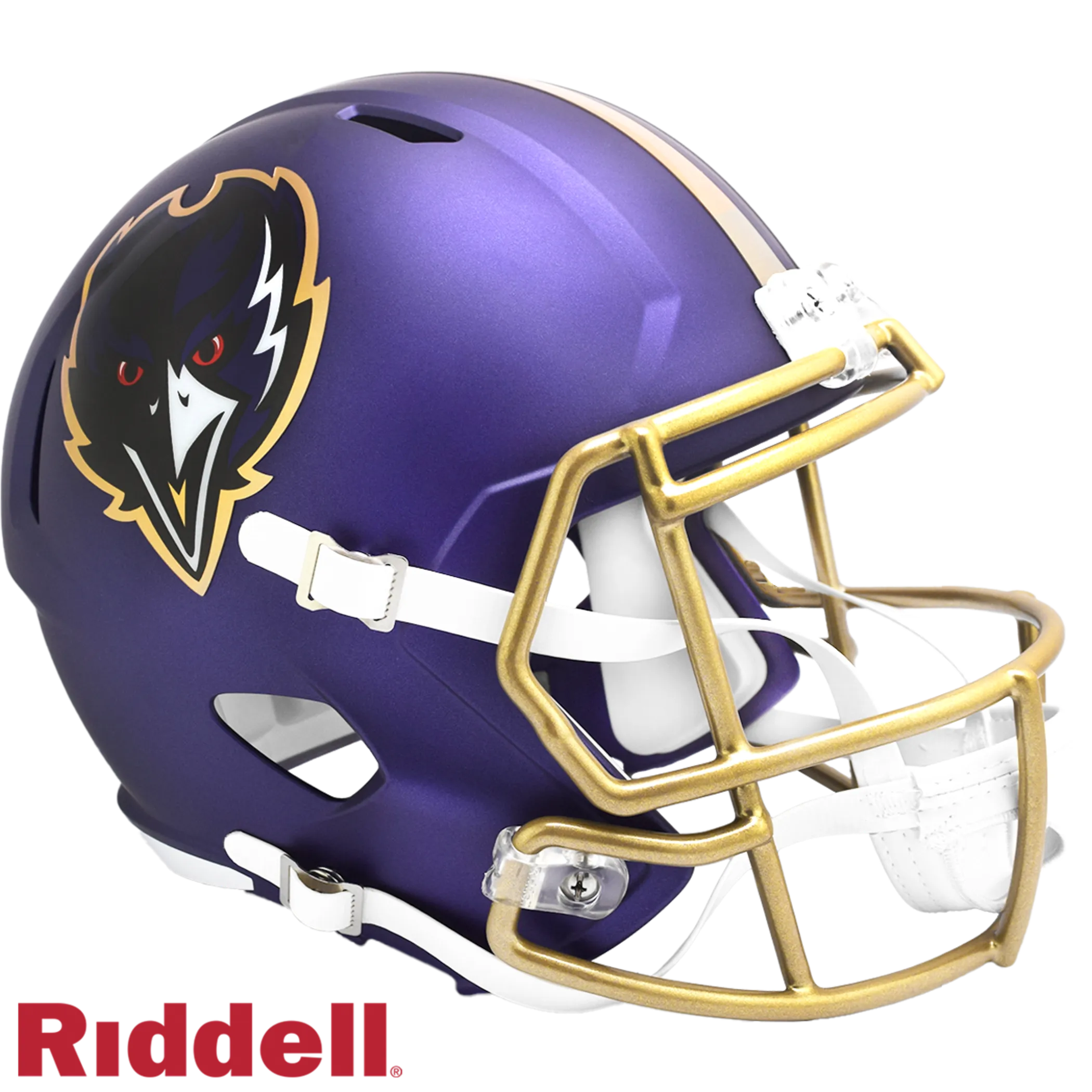Baltimore Ravens NFL Riddell On Field Alternate Speed Replica Helm Lila