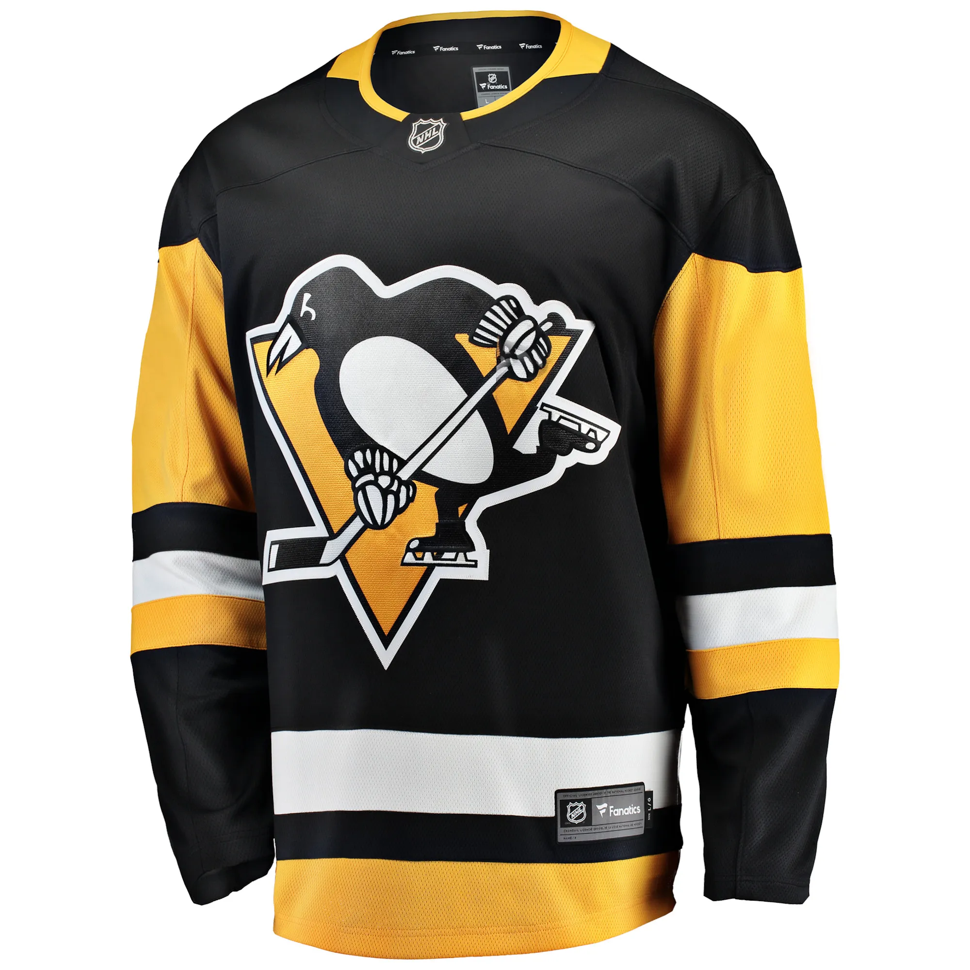 Pittsburgh Penguins NHL Eishockey Fanatics Breakaway Trikot Home Black