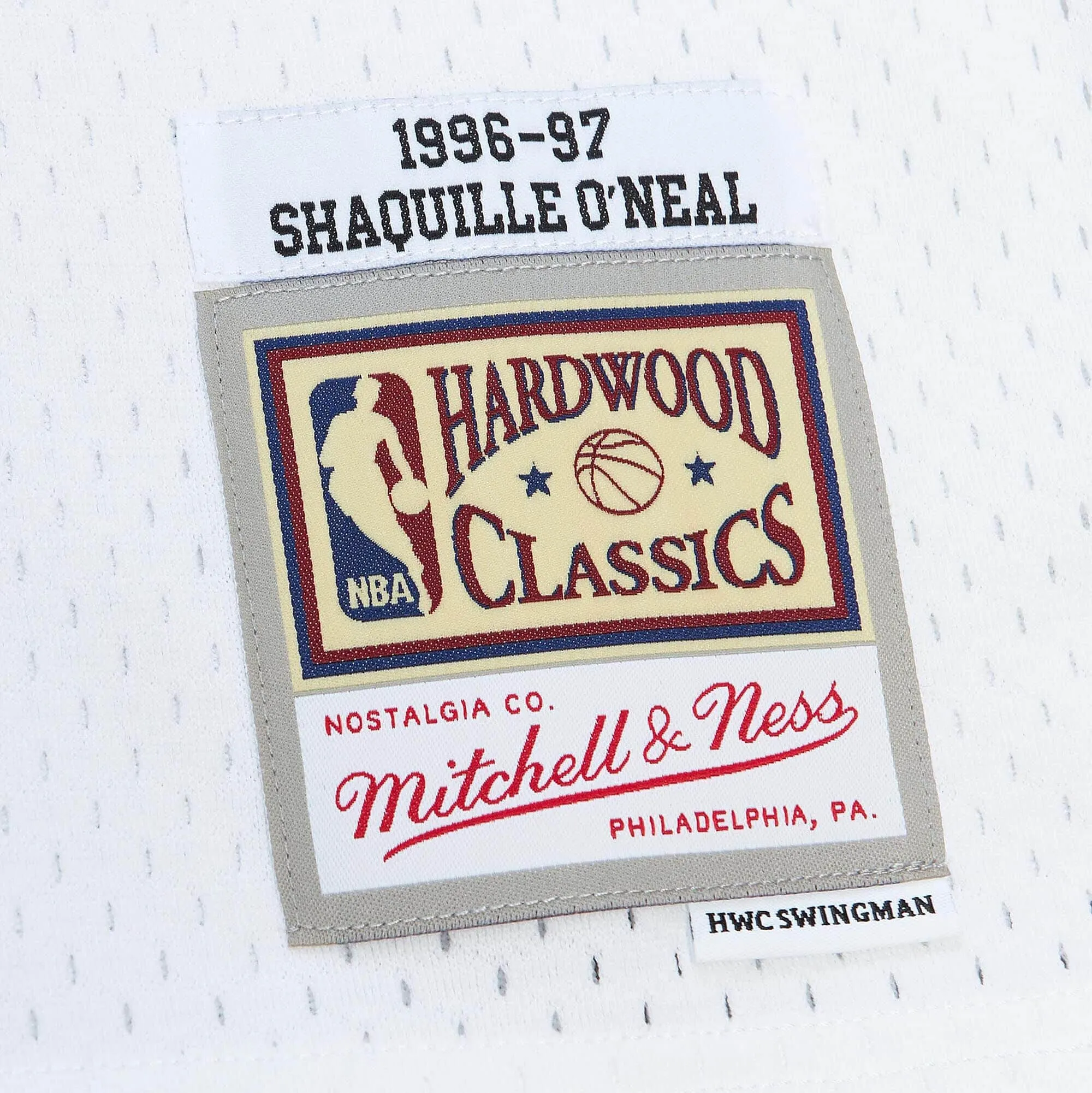 Shaquile O'Neal #34 Los Angeles Lakers 96 NBA Mitchell & Ness Cracked Cement Swingman Trikot Weiß Shaquile O'Neal #34 Los Angeles Lakers 96 NBA Mitchell & Ness Cracked Cement Swingman Trikot Weiß