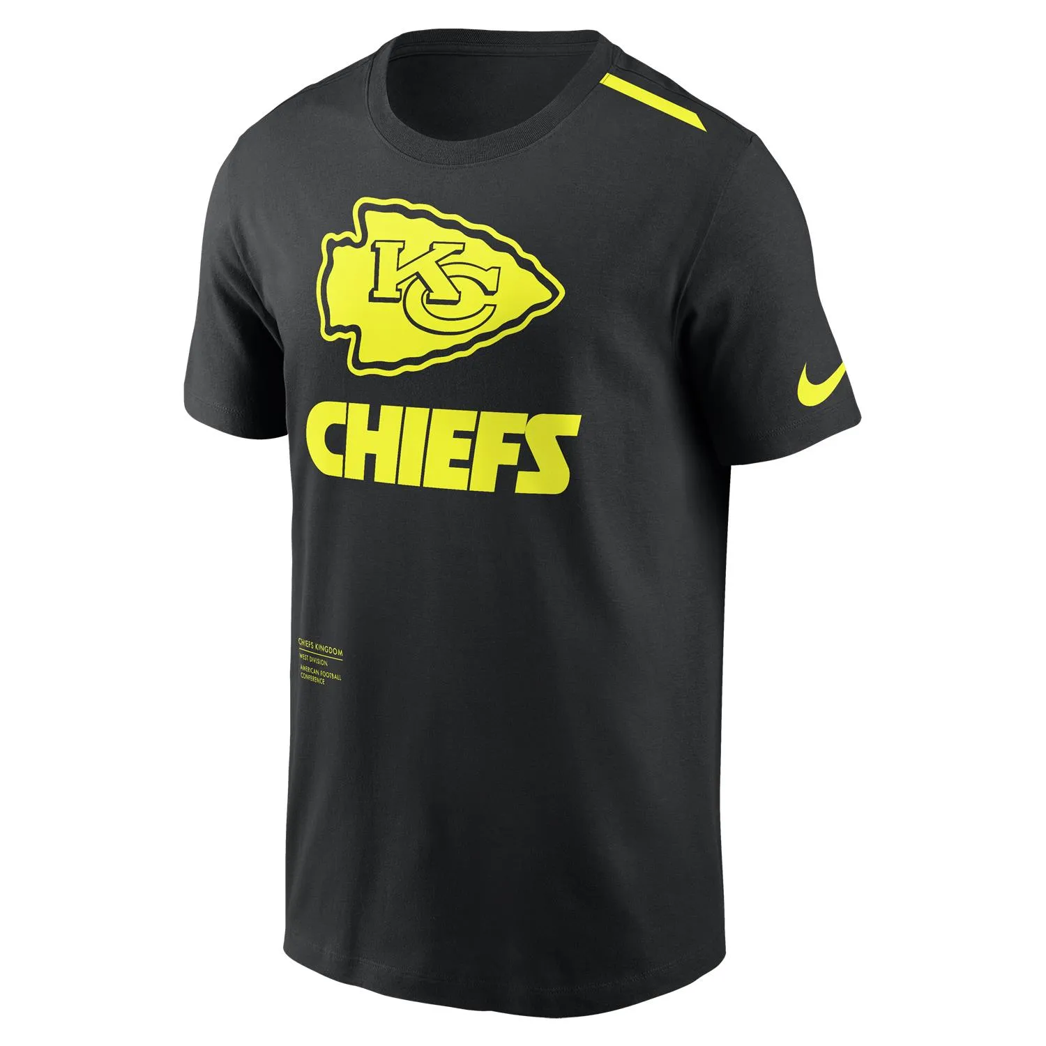 Kansas City Chiefs NFL Nike Volt Dri-Fit T-Shirt Schwarz