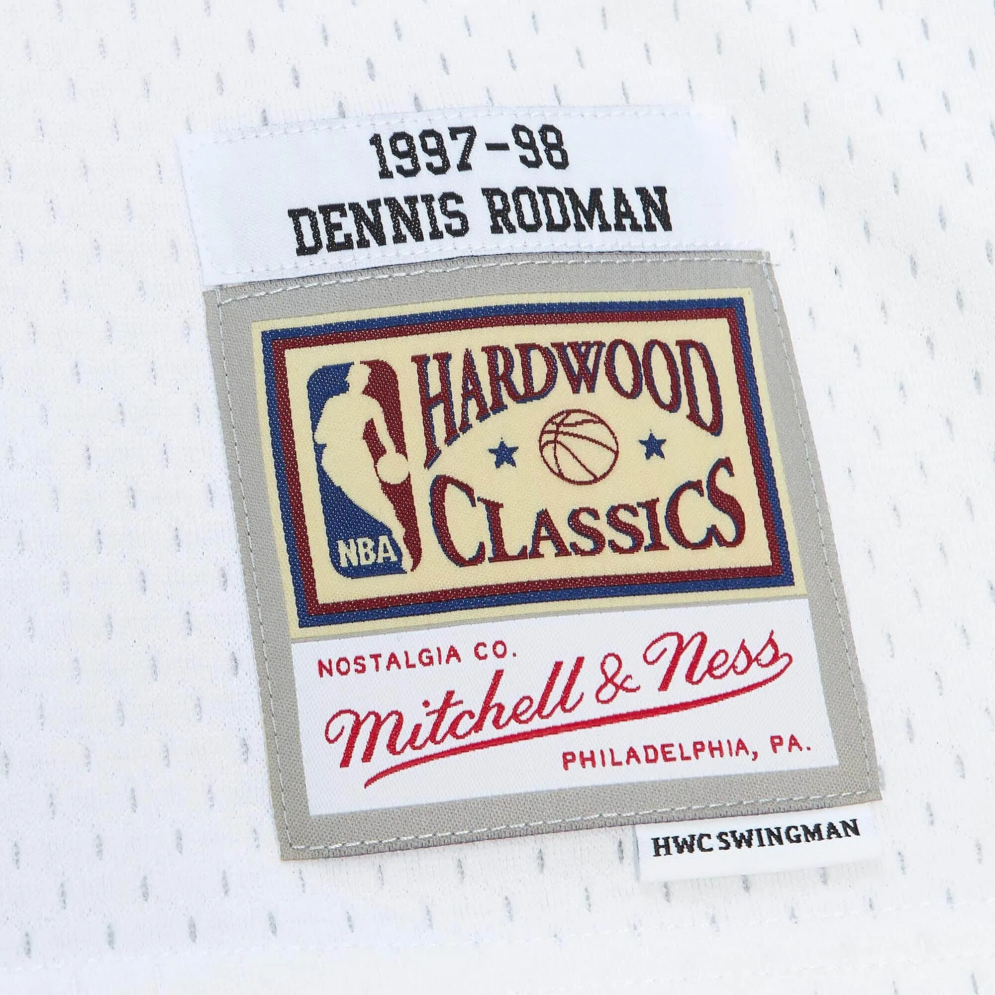 Dennis Rodman #91 Chicago Bulls 97 NBA Mitchell & Ness Cracked Cement Swingman Trikot Weiß Dennis Rodman #91 Chicago Bulls 97 NBA Mitchell & Ness Cracked Cement Swingman Trikot Weiß
