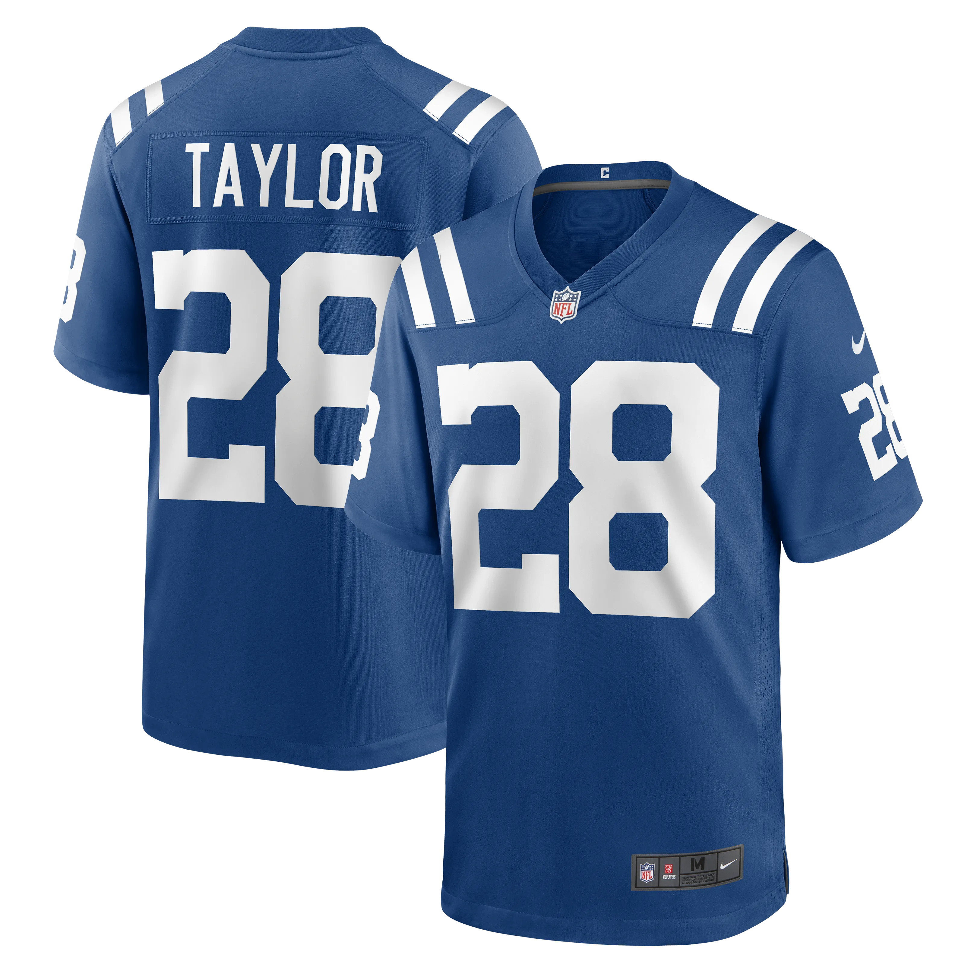 Jonathan Taylor #28 Indianapolis Colts NFL Football Nike Game Trikot Blau