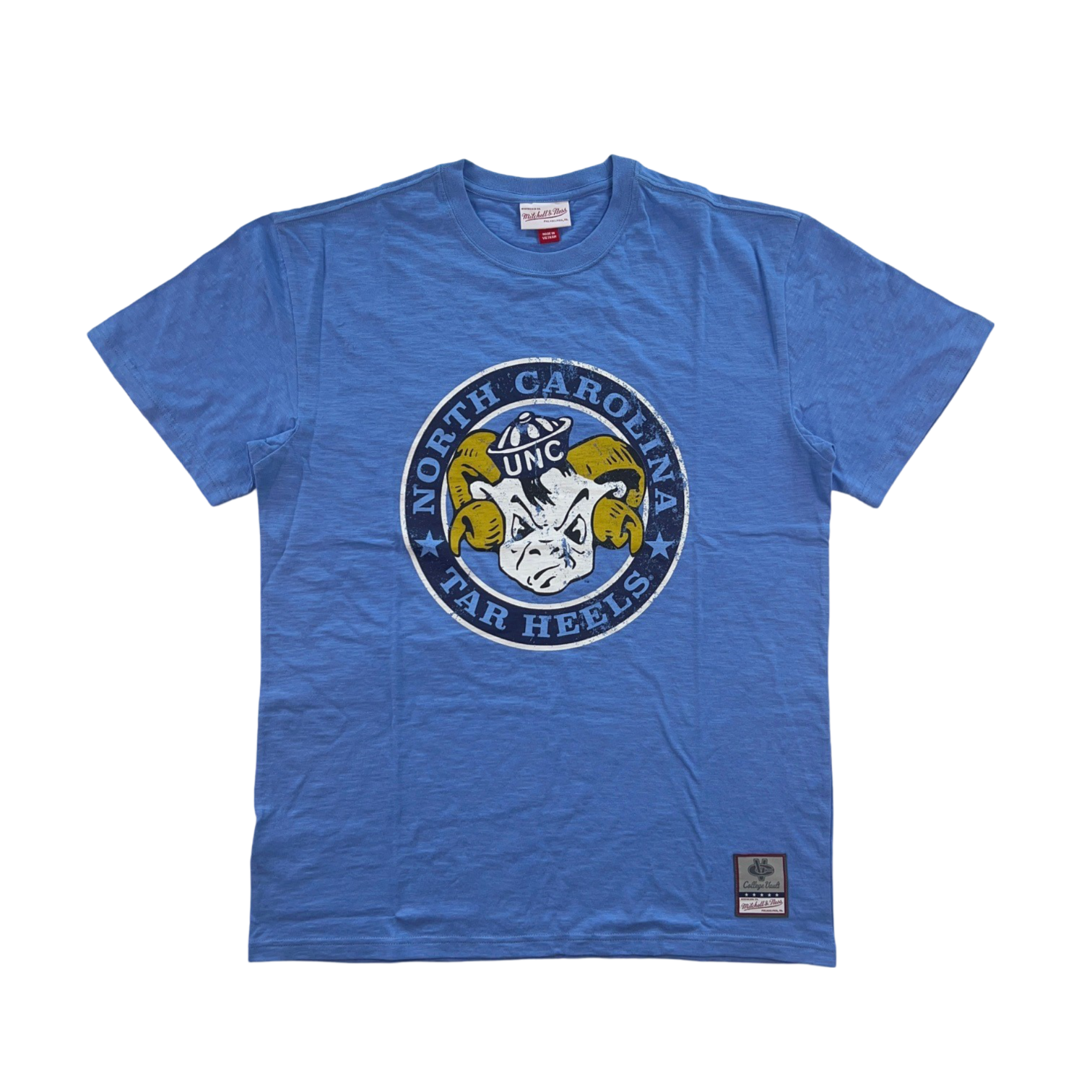 University of North Carolina NCAA Mitchell & Ness Legendary Slub 3.0 T-Shirt Blau