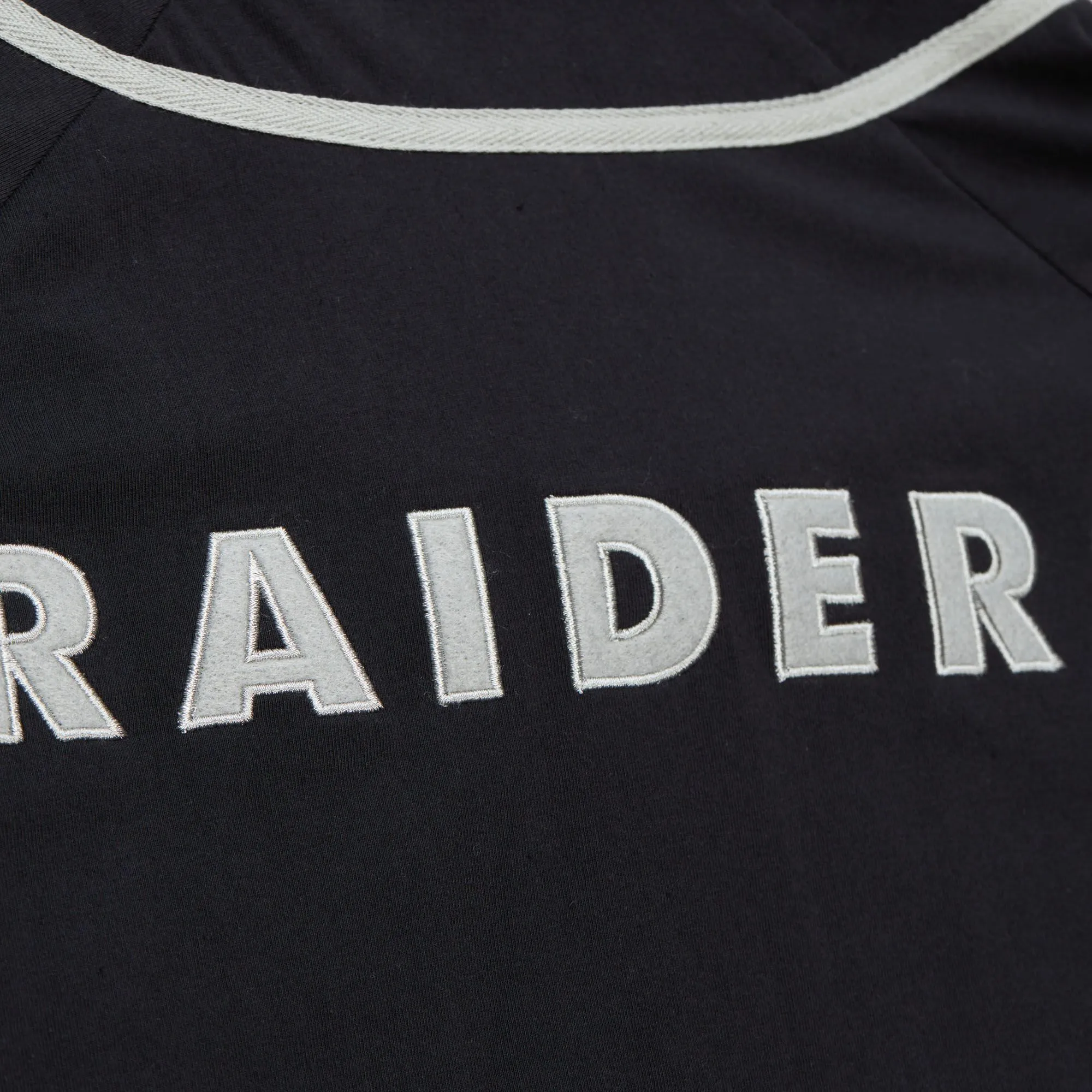 Las Vegas Raiders NFL Mitchell & Ness Fashion Cotton Button Front Trikot Schwarz
