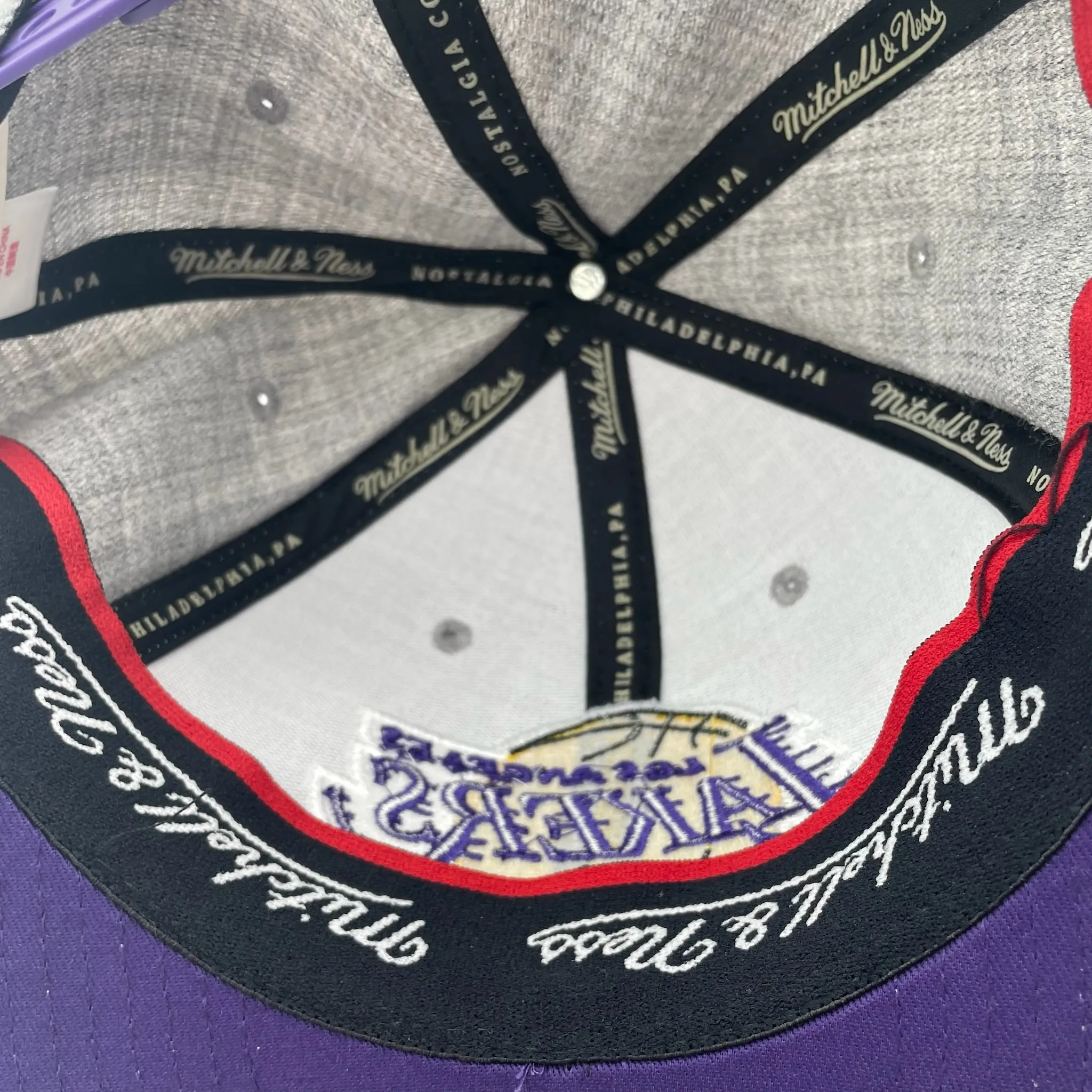 Los Angeles Lakers NBA Mitchell & Ness Team Heather 2.0 Stretch Snapback Los Angeles Lakers NBA Mitchell & Ness Team Heather 2.0 Stretch Snapback