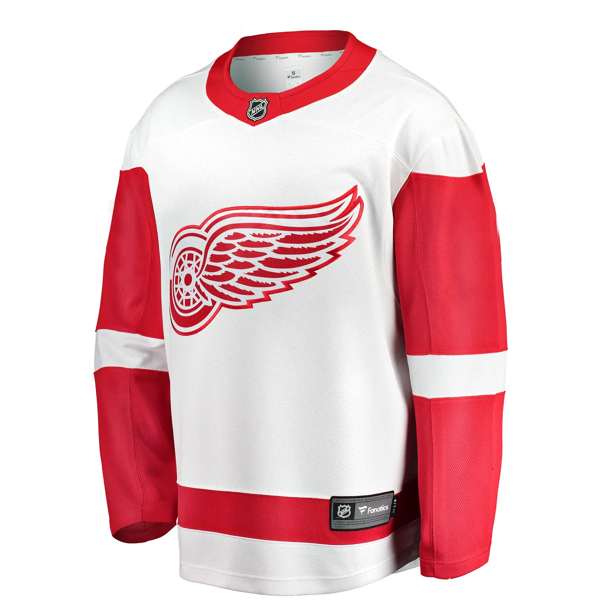 Detroit Red Wings NHL Eishockey Fanatics Breakaway Trikot Away Weiß