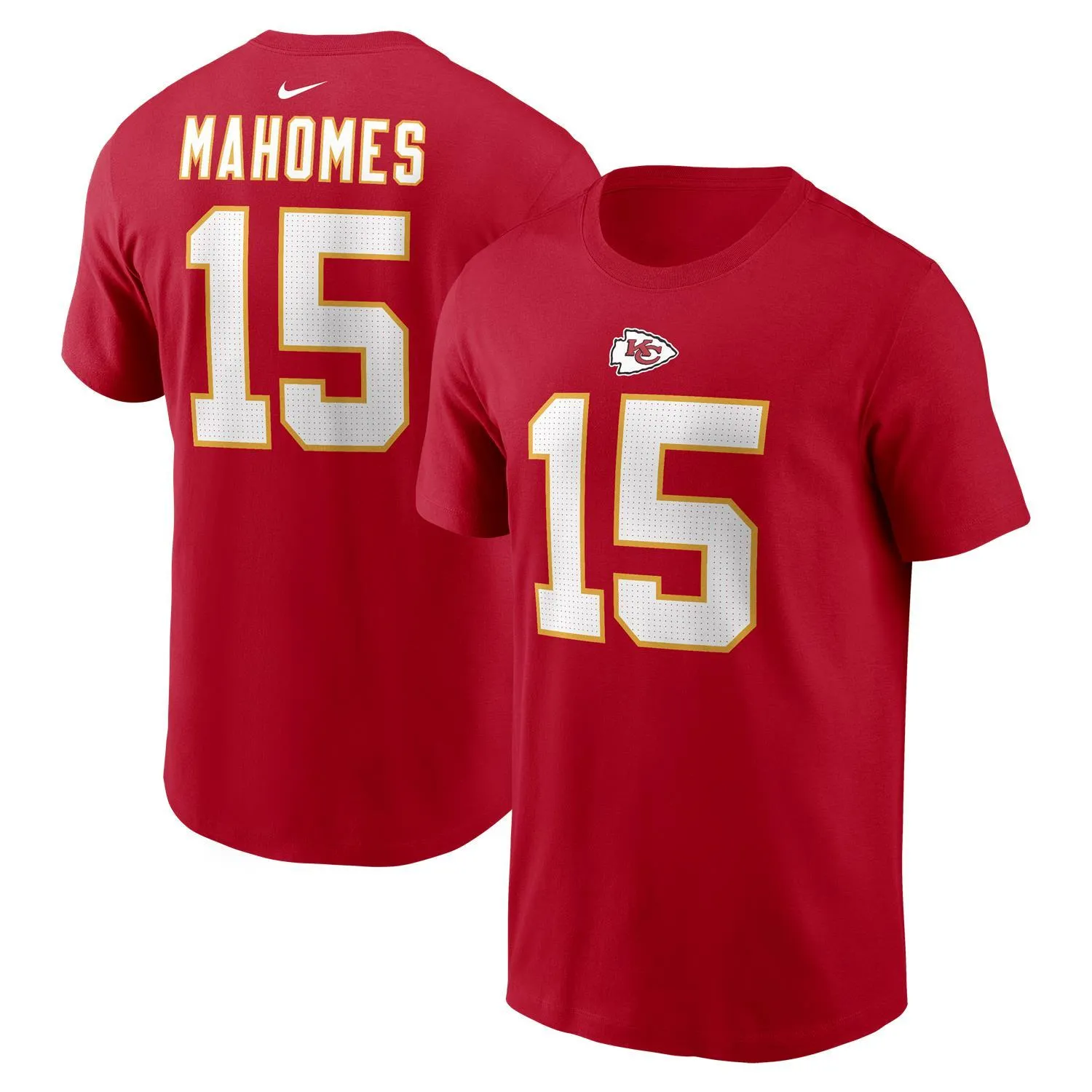 Patrick Mahomes #15 Kansas City Chiefs NFL Nike Player T-Shirt Schwarz