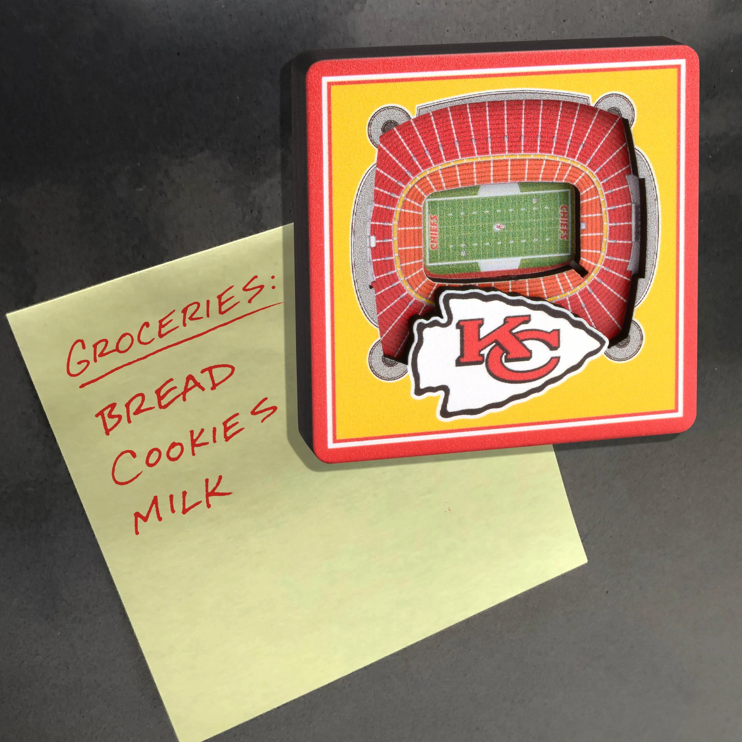 Kansas City Chiefs NFL YouTheFan! 3D StadiumView Magnet
