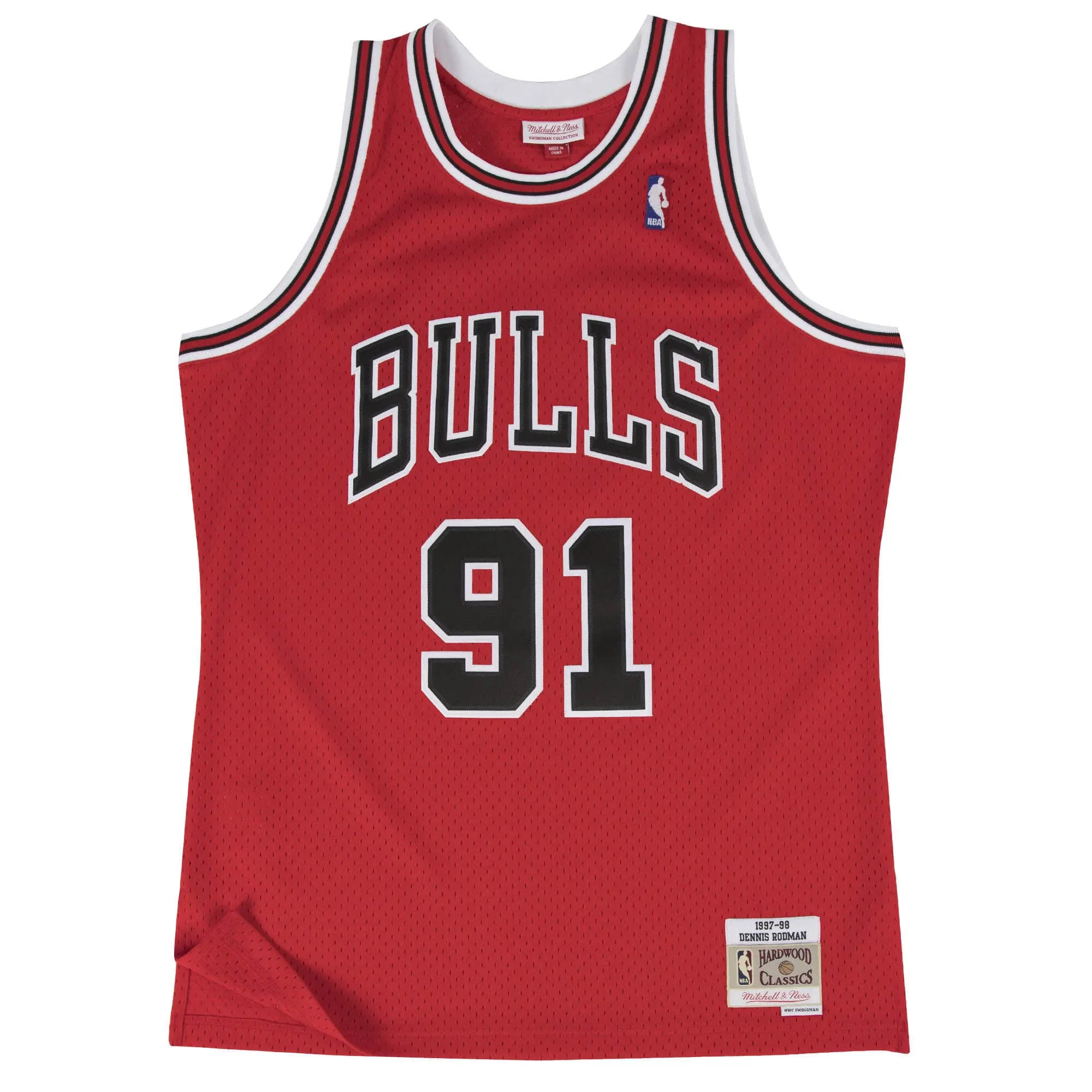 Dennis Rodman #91 Chicago Bulls 97-98 NBA Mitchell & Ness Swingman Trikot Rot Dennis Rodman #91 Chicago Bulls 97-98 NBA Mitchell & Ness Swingman Trikot Rot