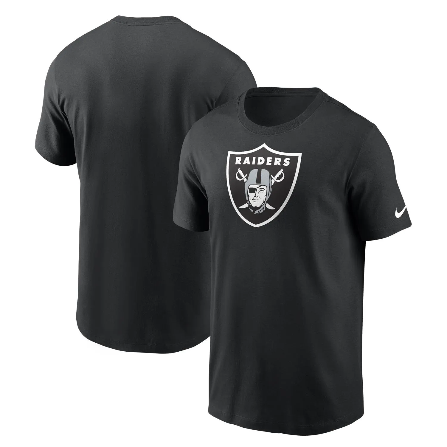 Las Vegas Raiders NFL Nike Essential Logo T-Shirt Schwarz