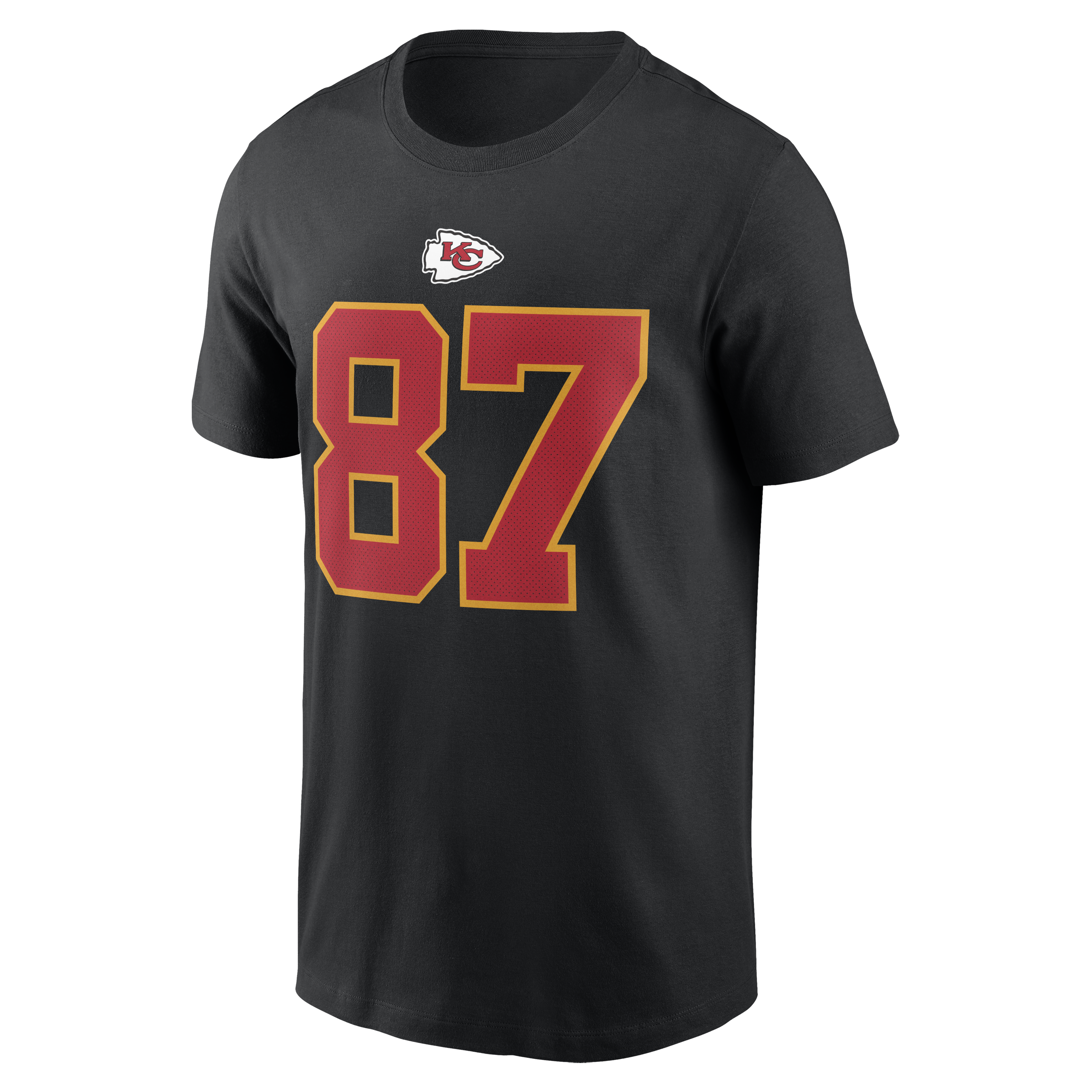 Travis Kelce #87 Kansas City Chiefs NFL Nike Player T-Shirt Schwarz