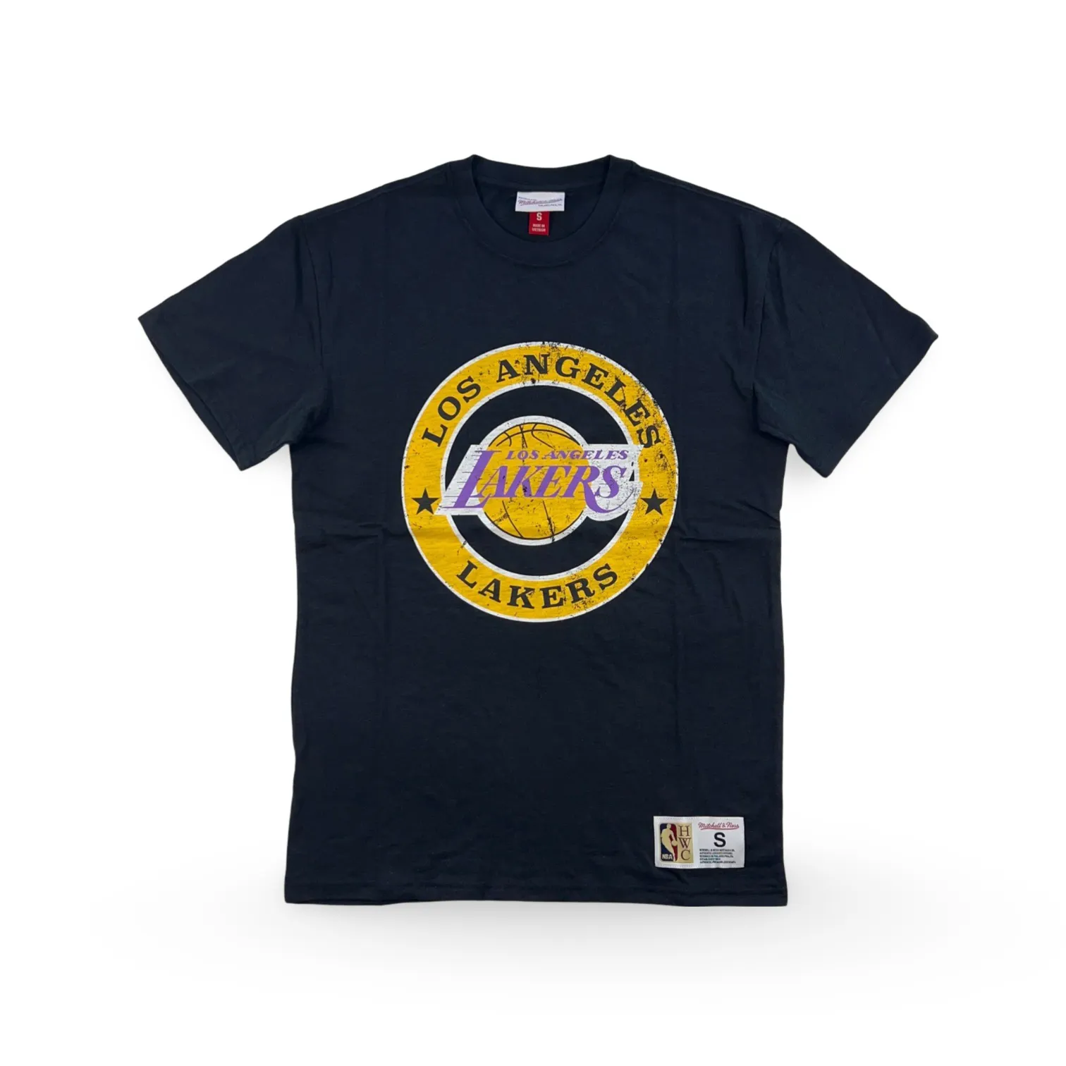 Los Angeles Lakers NBA Mitchell & Ness Legendary Slub 3.0 T-Shirt Schwarz