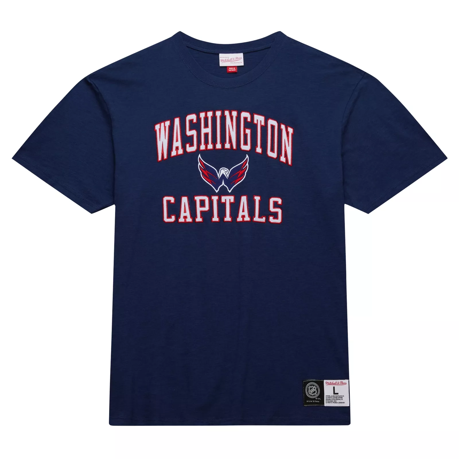 Washington Capitals NHL Mitchell & Ness Legendary Slub 2.0 T-Shirt Blau