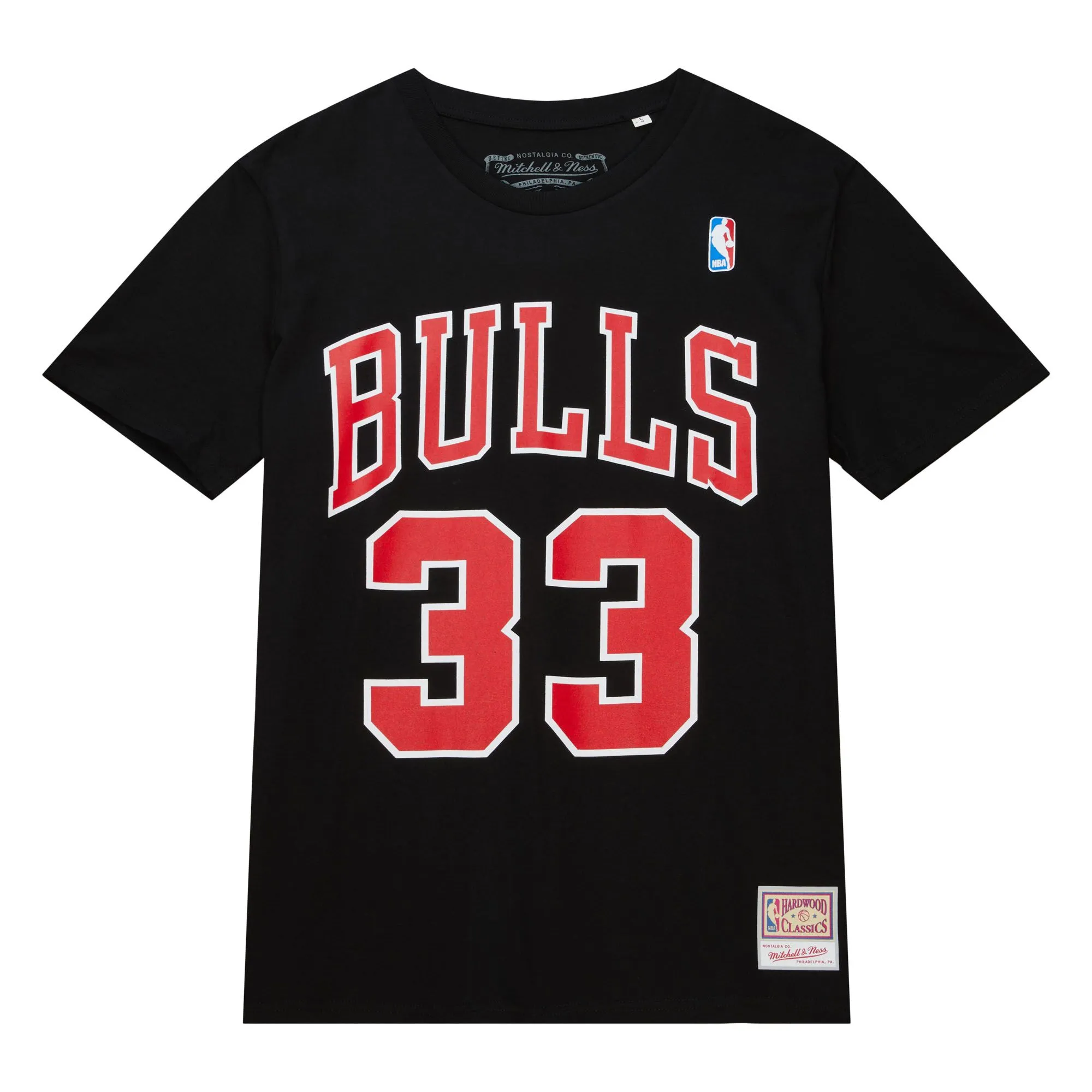Scottie Pippen #33 Chicago Bulls NBA Mitchell & Ness Player T-Shirt Schwarz Scottie Pippen #33 Chicago Bulls NBA Mitchell & Ness Player T-Shirt Schwarz
