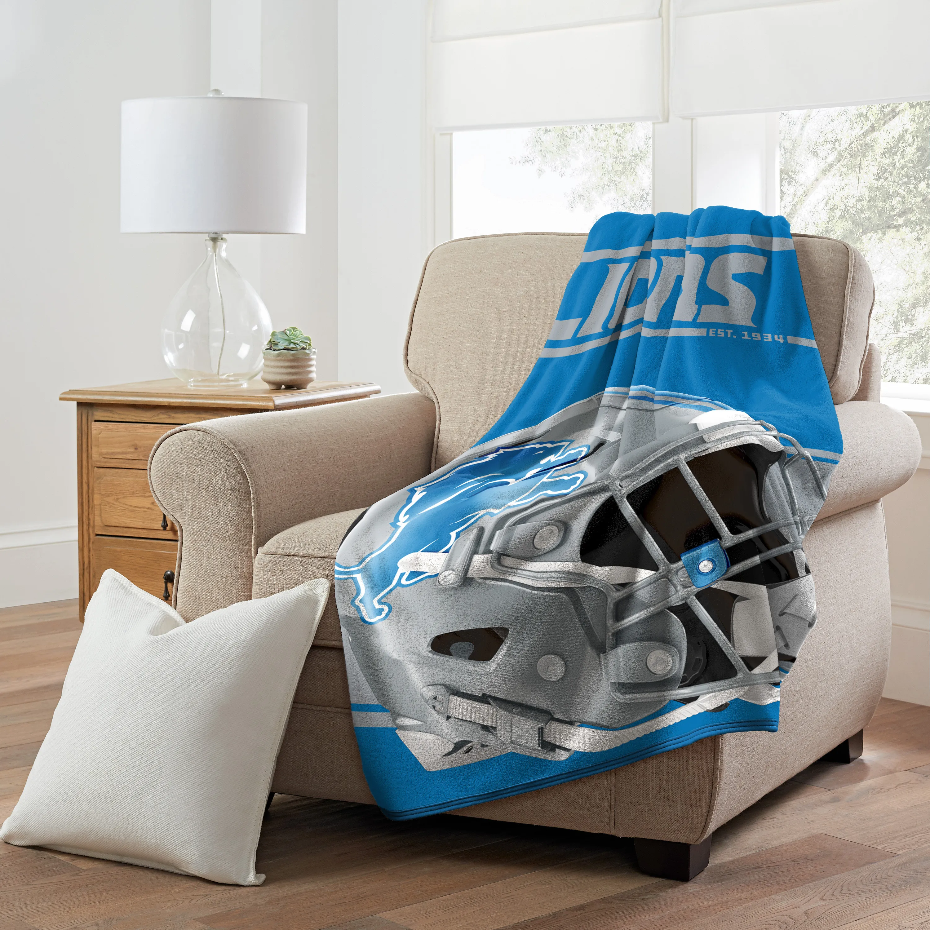 Detroit Lions NFL Super Plush Run Decke