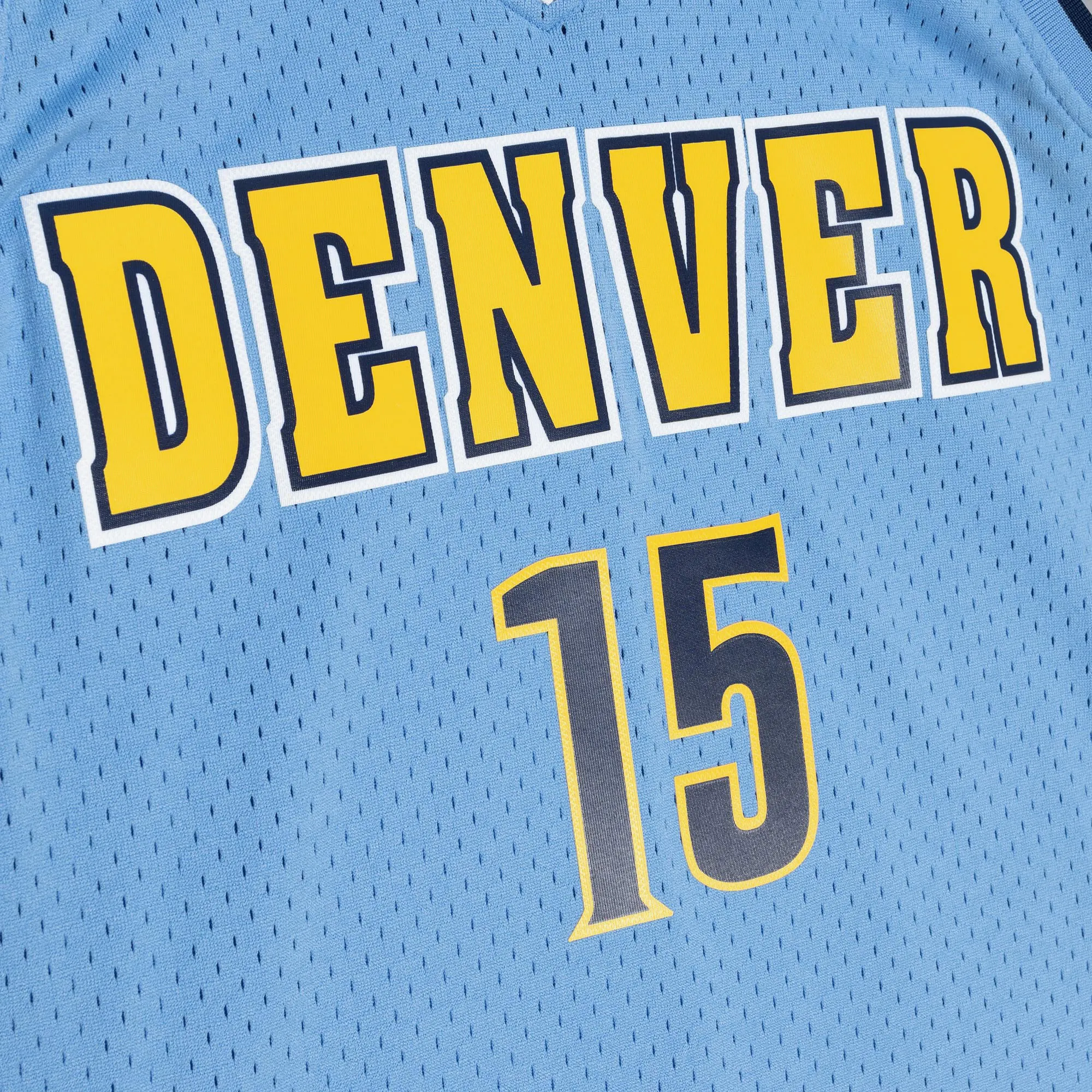 Nikola Jokic #15 Denver Nuggets 16-17 NBA Mitchell & Ness Swingman Trikot Hellblau