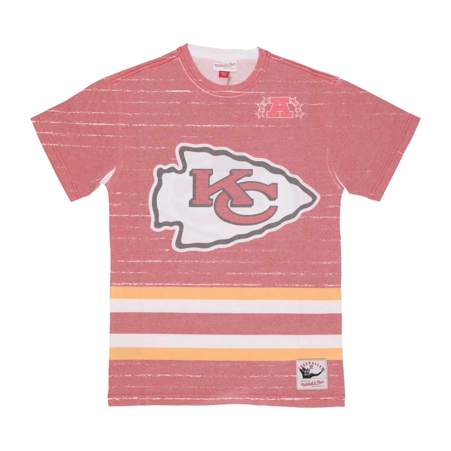 Kansas City Chiefs NFL Mitchell & Ness Jumbotron 3.0 Sublimated T-Shirt